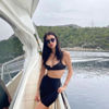 Aleyna Solaker tekne pozunu takipçilerinin beğenisine sundu
