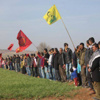 PKK paçavralarıyla sokaklara döküldüler