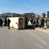 Zonguldak ta yolcu minibüsü devrildi: 9 yaralı