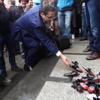 Digitürk önünde protesto