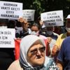 Antalya Konyaaltı'nda mahalleliler ağaç katliamına isyan etti