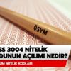 3004 nitelik kodu nedir? KPSS 3004 nitelik kodunun açılımı