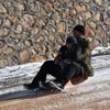Amasya da kar tatili çocuklara yaradı