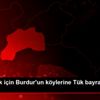 Mehmetçik için Burdur un köylerine Tük bayrağı dikiyorlar Mehmetçik için Burdur un köylerine Tük bayrağı dikiyorlar