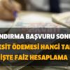 Yapılandırma başvuru sonuçları ve ilk taksit ödemesi hangi tarihte? İşte faiz hesaplama Yapılandırma başvuru sonuçları ve ilk taksit ödemesi hangi tarihte? İşte faiz hesaplama