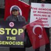 BM önünde Myanmar protestosu