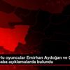 Bursasporlu oyuncular Emirhan Aydoğan ve Çağlar Şahin ...