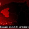 Kamyonete çarpan otomobilin sürücüsü yaralandı