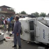 Diyarbakır’da zırhlı polis aracı takla attı, 3 polis yaralandı