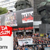 Almanya'daki eylemlerde Nazi selamı Almanya'daki eylemlerde Nazi selamı