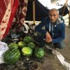 Seyyar satıcının karpuzlarını sel alıp götürdü Seyyar satıcının karpuzlarını sel alıp götürdü