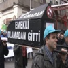Türk-İş'ten 'tabutlu' kıdem tazminatı eylemi Türk-İş'ten 'tabutlu' kıdem tazminatı eylemi