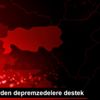 Devecilerden depremzedelere destek Devecilerden depremzedelere destek