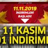 A101'de 11.11. indirimi başladı! 11 Kasım 2019 A110 indirimleri neler? İşte sürpriz ürünler listesi A101'de 11.11. indirimi başladı! 11 Kasım 2019 A110 indirimleri neler? İşte sürpriz ürünler listesi