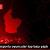 Osmaniyesporlu oyuncular top başı yaptı