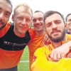 Florya'da derbi selfie'si Florya'da derbi selfie'si
