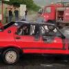 Seyir halindeki otomobil alev alev yandı Seyir halindeki otomobil alev alev yandı