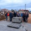 Karacabey de parke taşı çalışmaları sürüyor