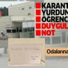 Karantina yurdunda kalan öğrencilere duygulandıran notlar Karantina yurdunda kalan öğrencilere duygulandıran notlar