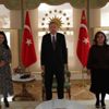 Cumhurbaşkanı Erdoğan, Vahdettin Köşkü'nde Aygün Attar ve Sevil Nuriyeva'yı kabul etti