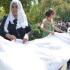 Meclis’te tülbentle eylem Meclis’te tülbentle eylem