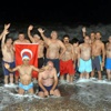 Yeni yılı denizde karşıladılar