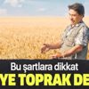 Çiftçiye toprak desteği Çiftçiye toprak desteği
