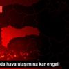 Erzincan da hava ulaşımına kar engeli Erzincan da hava ulaşımına kar engeli