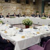 Davutoğlu'nun verdiği yemek sona erdi Davutoğlu'nun verdiği yemek sona erdi
