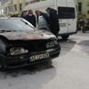 Seyir halindeki otomobil alev alev yandı Seyir halindeki otomobil alev alev yandı