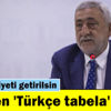 TESK'ten 'Türkçe tabela' önerisi TESK'ten 'Türkçe tabela' önerisi