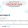 Twitter, Erdoğan'ın hesabını etiketledi Twitter, Erdoğan'ın hesabını etiketledi