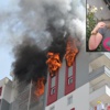 Adana'da lüks sitede yangın