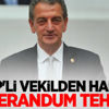 CHP'li vekilden halka referandum tehdidi CHP'li vekilden halka referandum tehdidi
