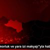 Spiker, "morluk ve yara izi makyajı"yla haber sundu