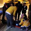 Üst geçidi kullanmayan vatandaşa, motosiklet çarptı