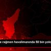 Pandemiye rağmen havalimanında 50 bin yolcuya hizmet