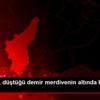 Mersin de, düştüğü demir merdivenin altında kalan ...