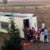 Son Dakika... Ankara-Konya yolunda yolcu otobüsü devrildi