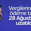 Vergi ödemesinde son gün 28 Ağustos Vergi ödemesinde son gün 28 Ağustos