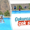 Çukurcalıların olimpik havuz keyfi Çukurcalıların olimpik havuz keyfi