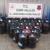 Jandarma ekiplerince bir barakaya düzenlenen operasyonda 880 litre kaçak içki yakalandı