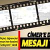 Başkan Erdoğan'ın başlattığı 'Milli Dayanışma Kampanyası'na CİMER'den destek mesajları yağdı