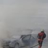 Seyir halindeki otomobil cayır cayır yandı Seyir halindeki otomobil cayır cayır yandı