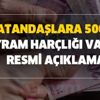 SGK ve Bağkur'lu emeklilere ikramiye, promosyon ve vatandaşlara 500 TL bayram harçlığı var mı? Resmi açıklama SGK ve Bağkur'lu emeklilere ikramiye, promosyon ve vatandaşlara 500 TL bayram harçlığı var mı? Resmi açıklama
