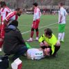 Maçta bir anda yere yığıldı