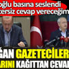 ﻿Erdoğan gazetecilerin sorularını kağıttan cevapladı. Kılıçdaroğlu basına seslendi promptersiz cevap vereceğim