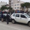 Yayaya yol verince zincirleme kaza yaşandı Yayaya yol verince zincirleme kaza yaşandı