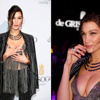 Bella Hadid dekoltesini elleriyle kapattı Bella Hadid dekoltesini elleriyle kapattı