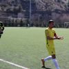 Futbolcular maça dezenfekte edilerek çıktı Futbolcular maça dezenfekte edilerek çıktı